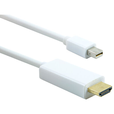 GE Mini DisplayPort to HDMI Cable, 6', White