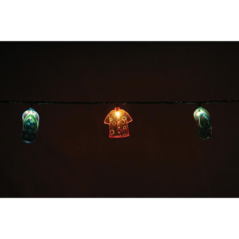 Hawaiian Shirt & Flip Flop Mini Light Set image number 8