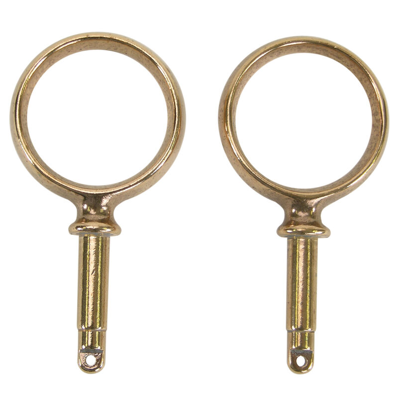 Round Oar Lock Horns, bronze 2-1/4" image number 1