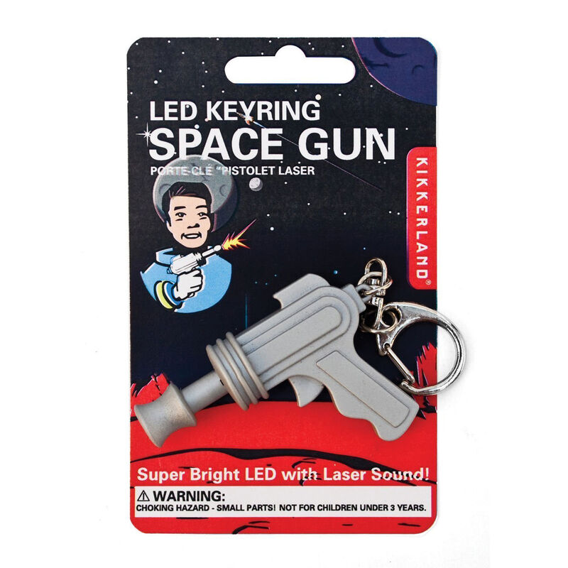 Kikkerland Space Gun LED Key Ring image number 2