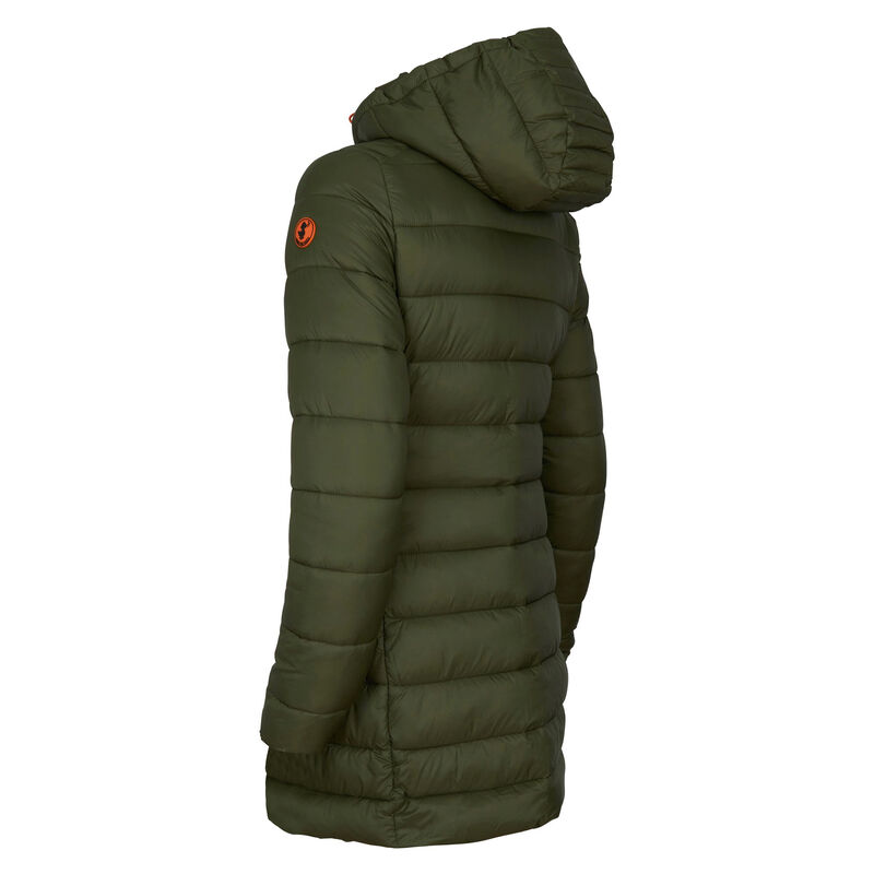 Save The Duck Women's Giga Long Quilted Winter Coat image number 4