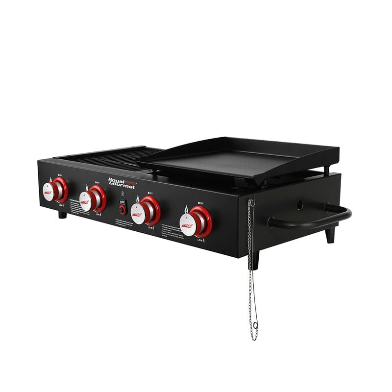 Royal Gourmet Portable 4-Burner Tabletop Gas Griddle and Grill Combo image number 13