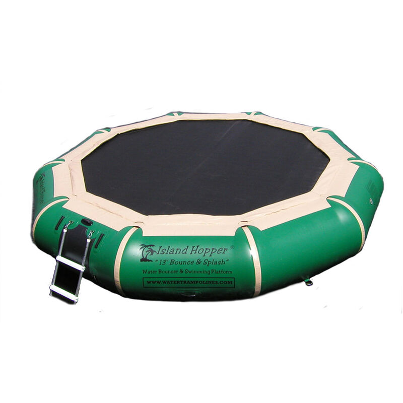 Island Hopper 13' Bounce 'N Splash Water Bouncer, Natural Green image number 4