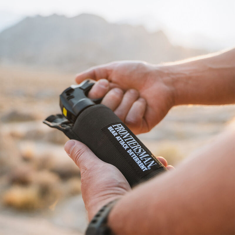 SABRE Frontiersman Max Bear Spray and Mountain Lion Spray with Belt Holster, 9.2 oz. image number 4