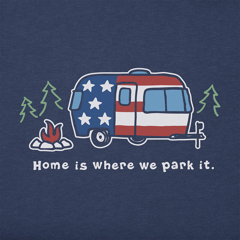 Life Is Good Women's Americana Camper Vintage Short-Sleeve Crusher Tee image number 2