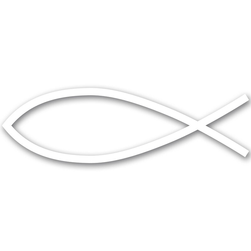 Fish Symbol Vinyl Decal image number 14