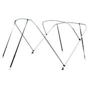 Shademate Bimini Top 4-Bow Aluminum Frame Only, 8'L x 42"H, 73"-78" Wide