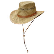 Dorfman Pacific Men's Outback Rush Straw Cord Hat