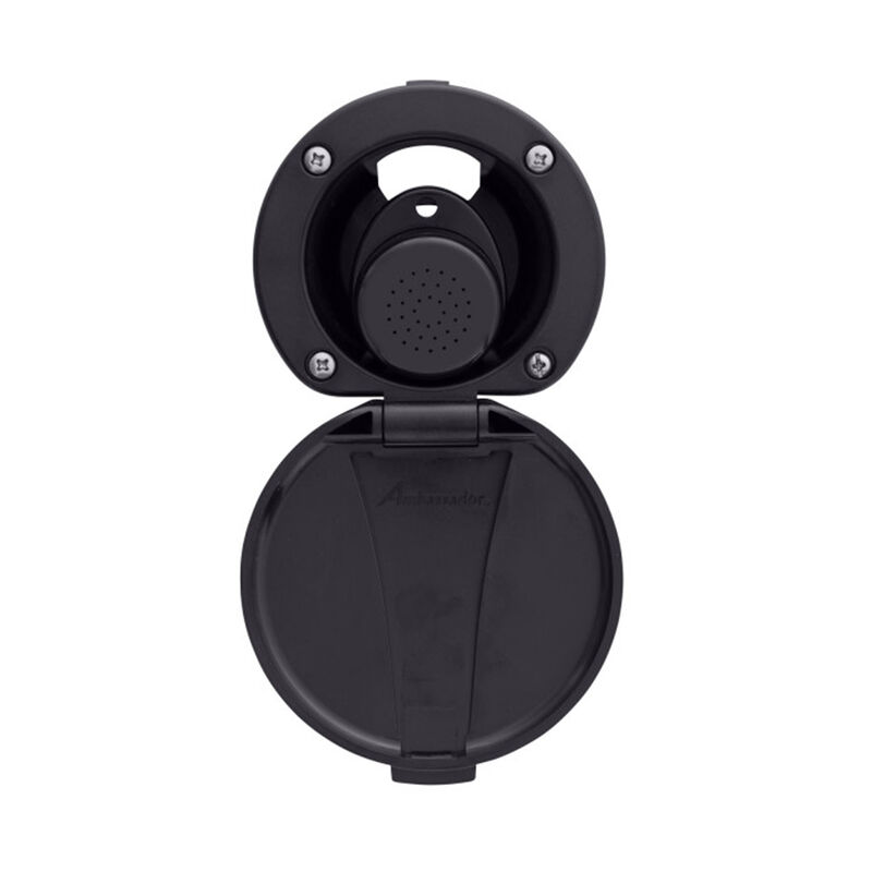 Ambassador Marine Recessed Shower with Small Sprayer and Plastic Lid, Black image number 4