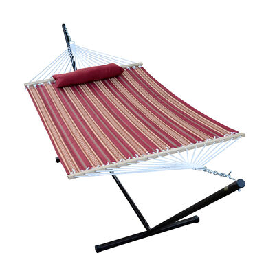 Algoma Quilted Hammock, Pillow, and Stand Combination