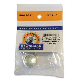 Handi-Man Hand Punch and Base Tool for Snap Fasteners