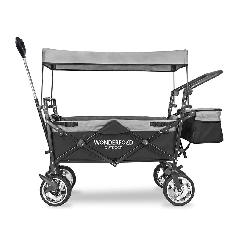 Wonderfold Outdoor S4 Push and Pull Premium Utility Folding Wagon with Canopy image number 9