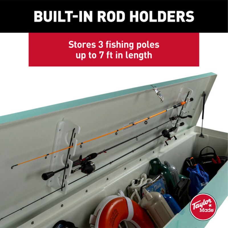Taylor Made Stow N&rsquo; Go Fisherman&rsquo;s Fiberglass Dock Box, Extra Large (24"H X 95"W X 22"D) image number 2