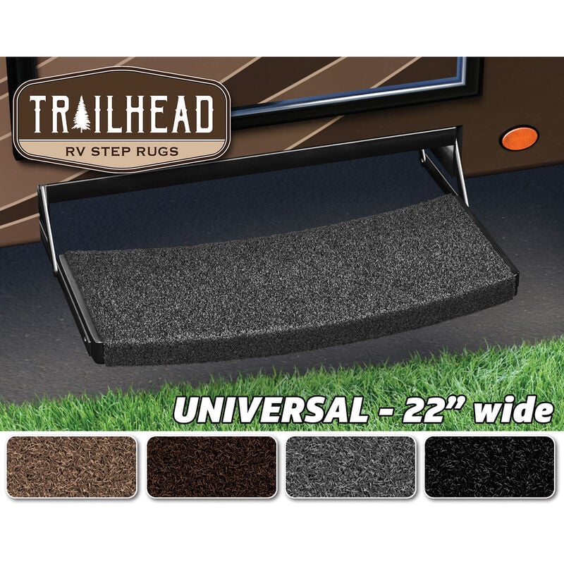 Trailhead Universal RV Step Rugs, 22&rdquo;W, Obsidian Black  image number 4