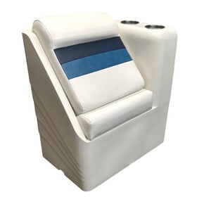 Horizon Manufacturing Premium Series Right Radius Lean Back - White/Navy/Blue 