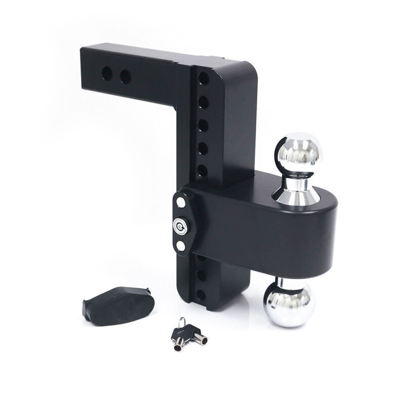 Weigh Safe 180&deg; Drop Hitch w/Keyed Alike Key Lock and Hitch Pin, Black Cerakote Finish and Chrome-Plated Steel Balls image number 25