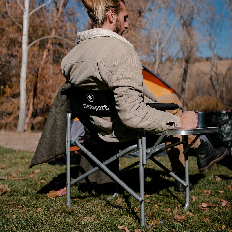 Stansport Folding Director's Chair with Side Table image number 11