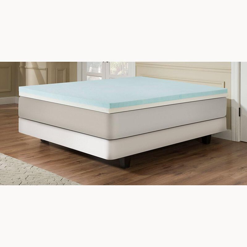 Independent Furniture Supply 2" Gel Memory Foam Mattress Topper image number 1