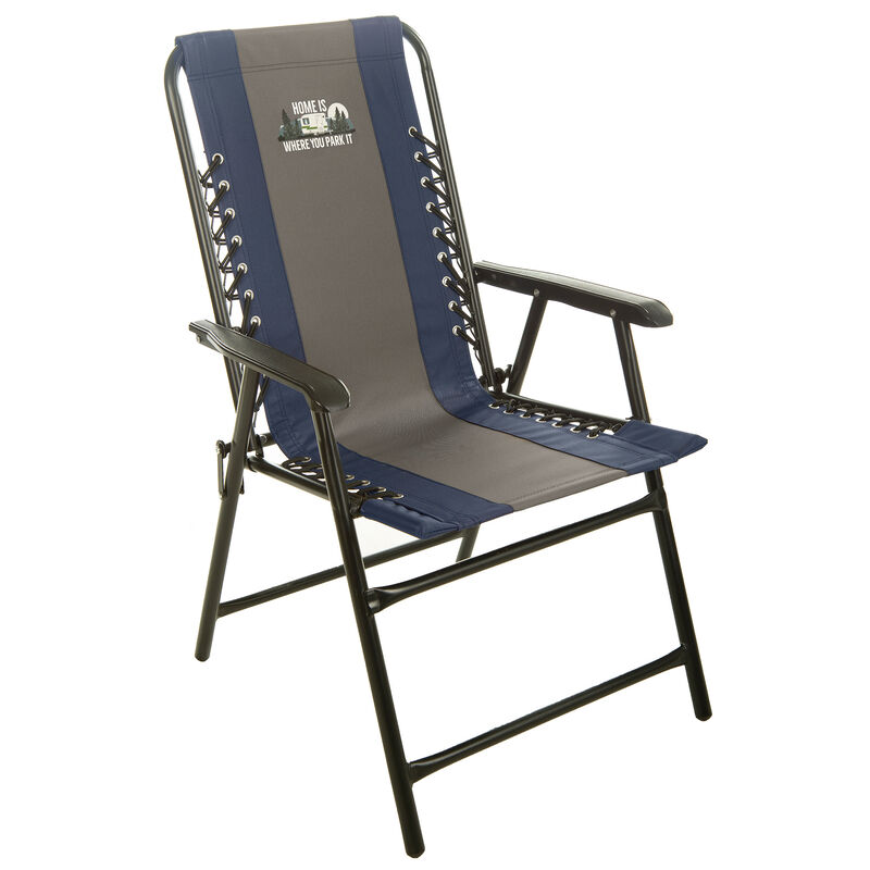 Home Is Where You Park It Bungee Chair, Navy/Gray image number 1