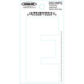 Hardline 3" Vinyl Boat Lettering 3SCWPE