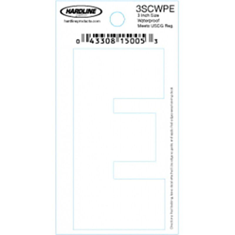 Hardline 3" Vinyl Boat Lettering 3SCWPE image number 1
