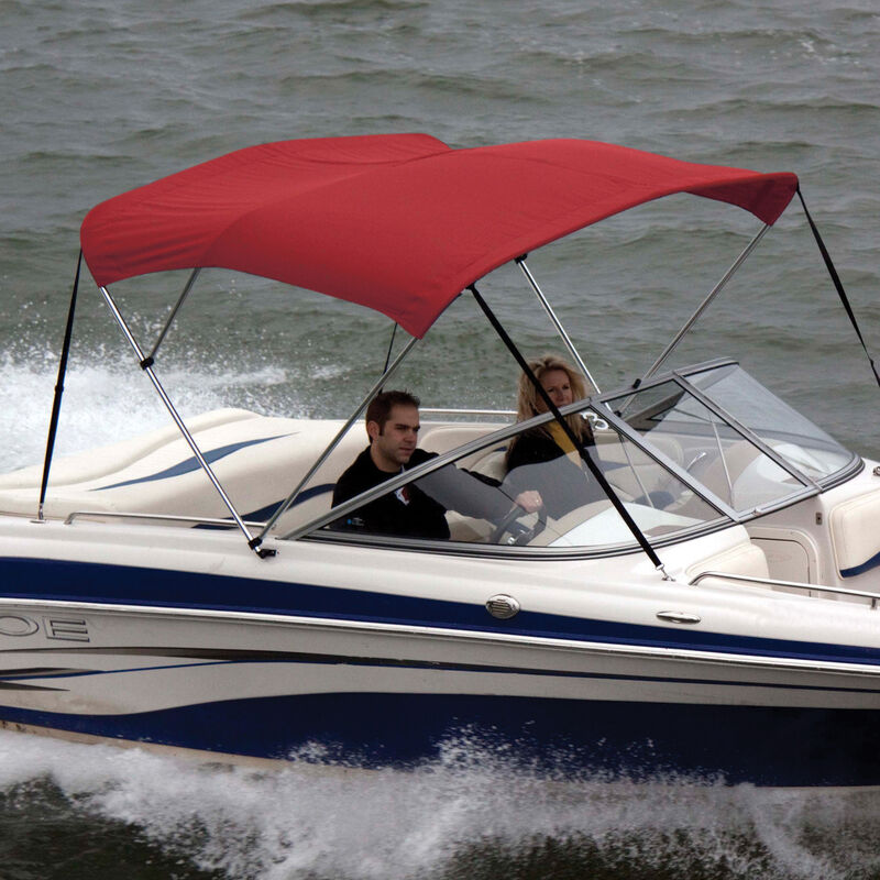 Shademate Polyester 3-Bow Bimini Top, 5'L x 32"H, 85"-90" Wide image number 13