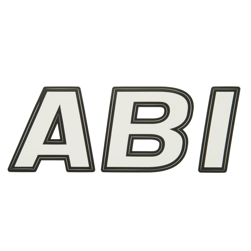 Hardline 700 Series 3" Letter/Number Kit, Solid w/Black Outline image number 3