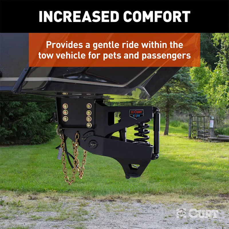 CURT Helux Coil-Spring Gooseneck Pin Box, 5,000 lbs. Pin Weight, 20,000 lbs. Capacity image number 10