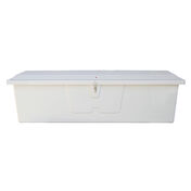 Stow 'N Go Fiberglass Dock Box White Large Standard (24"H x 85"W x 22"D)