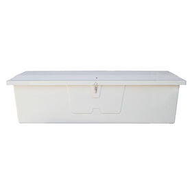 Stow 'N Go Fiberglass Dock Box White Large Standard (24"H x 85"W x 22"D)