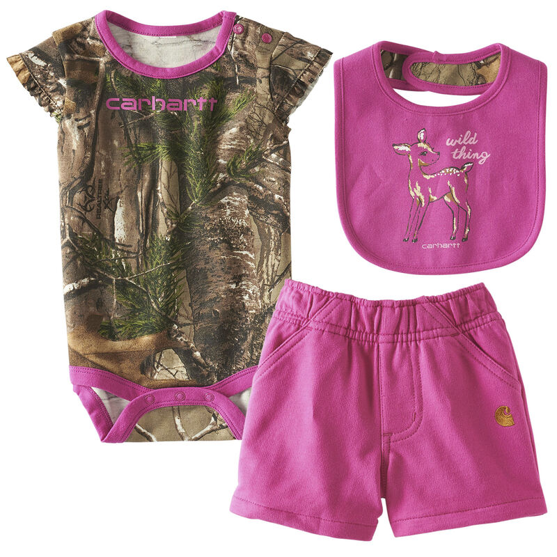 Carhartt Infant Girls' Wild Thing 3-piece Set image number 1