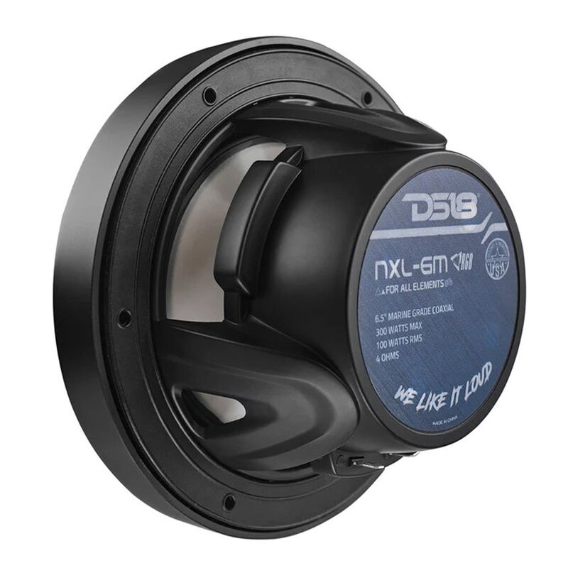 DS18 NXL-6M 6.5" Two-Way Coaxial Marine Speakers with RGB LED Lights, Pair image number 5
