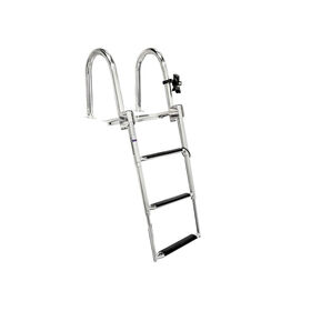 Whitecap 3-Step Telescoping Stainless Steel Pontoon Ladder