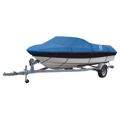 Classic Accessories Stellex All Seasons Trailerable Boat Cover, Fits 22'-24'L, 116"W Boats