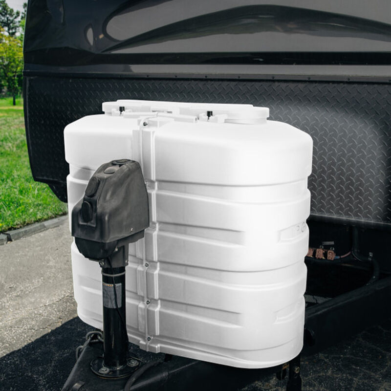 Camco RV Double Propane White Tank Cover - White, 30 lb image number 2