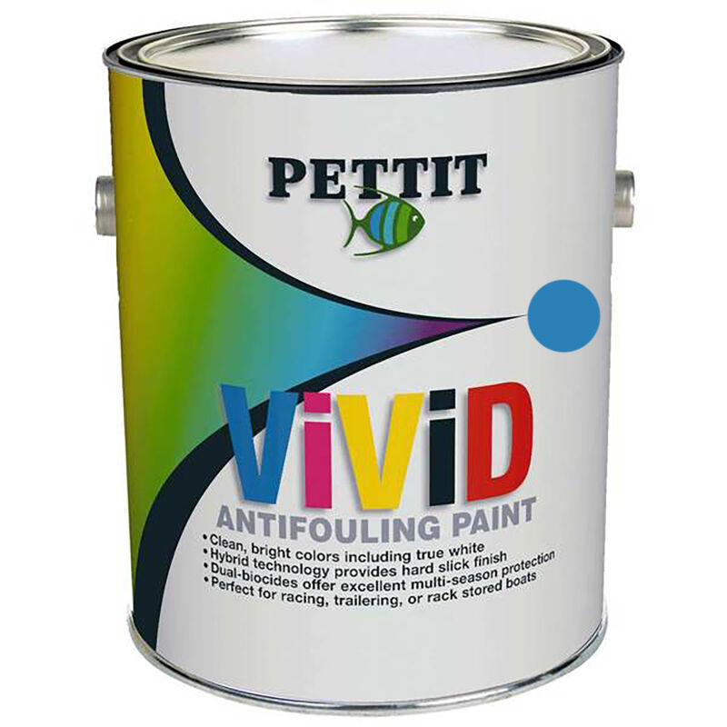 Pettit Vivid Blue Paint, Quart image number 1
