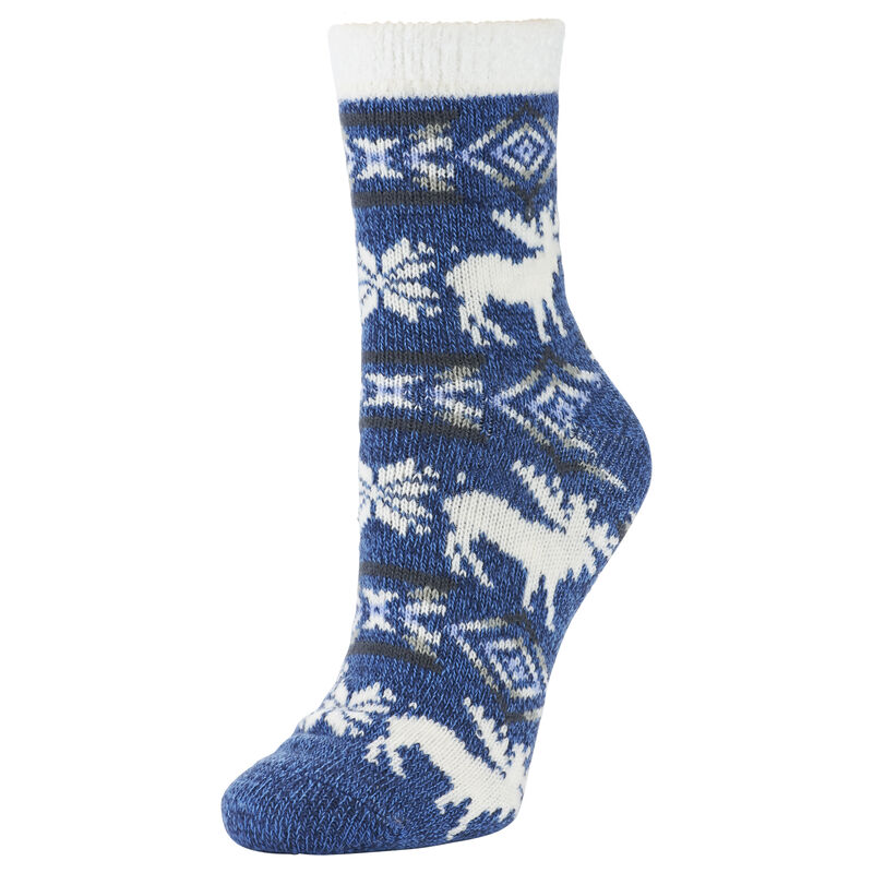 Sof Sole Women's Fireside Moose Stripe Crew Sock image number 2