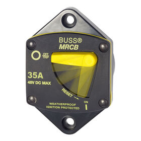 Blue Sea 187-Series Thermal Circuit Breaker, Panel-Mount, 35A