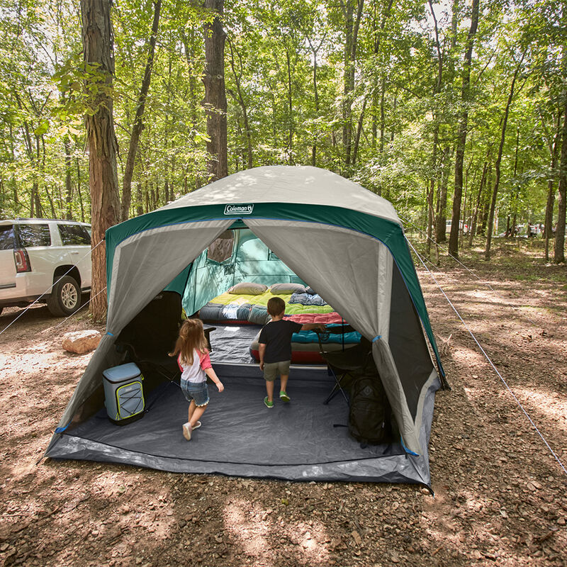 Coleman Skylodge 12-Person Camping Tent With Screen Room, Evergreen image number 6