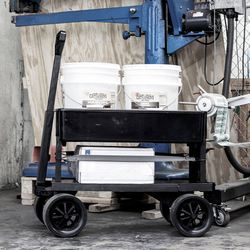 Mighty Max Cart Collapsible Utility Dolly Cart, Black Tub image number 9