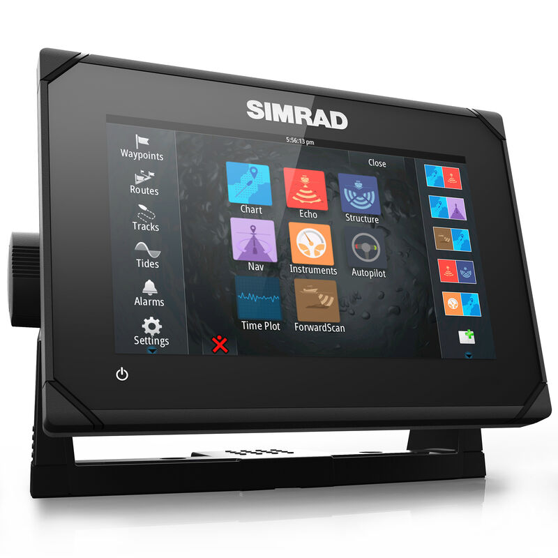 Simrad GO7 XSE Fishfinder Chartplotter With Basemap and TotalScan Transducer image number 5