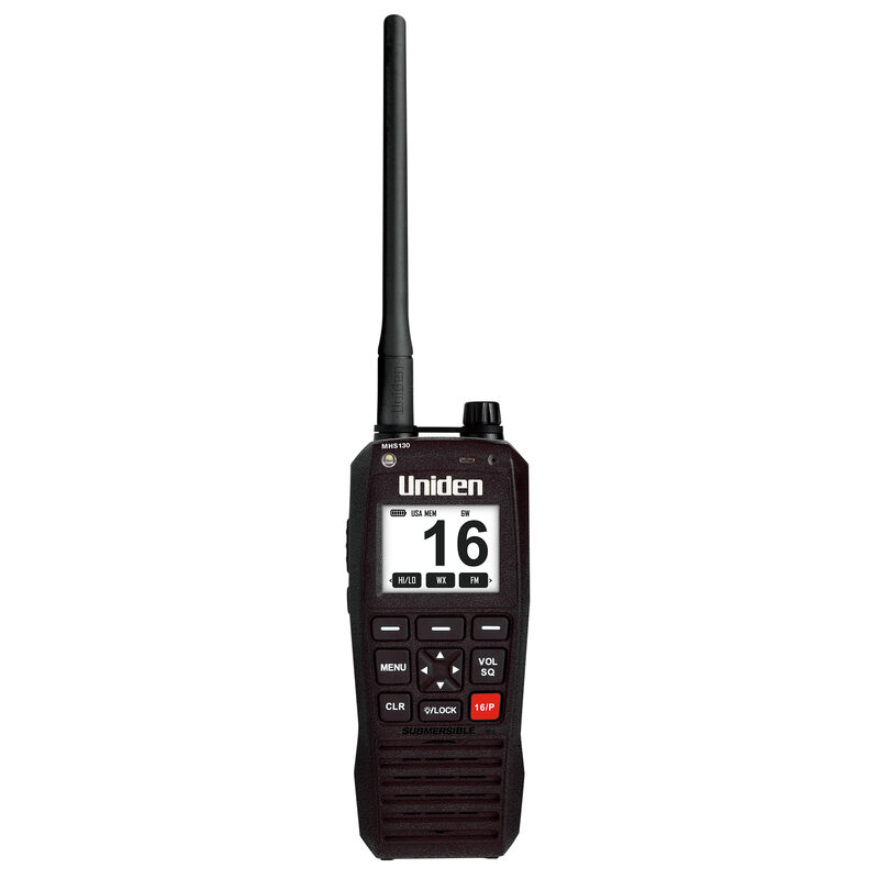 Uniden MHS130 Floating Handheld VHF Marine Radio image number 1