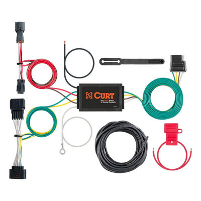 CURT 56321 Custom Wiring Harness, 4-Way Flat, Select Kia Sportage