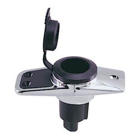 Perko Universal Plug-In Type Rectangular Base For Boat Pole Light, 3.75" x 1.75"
