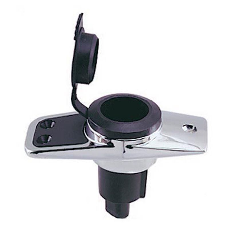 Perko Universal Plug-In Type Rectangular Base For Boat Pole Light, 3.75" x 1.75" image number 1