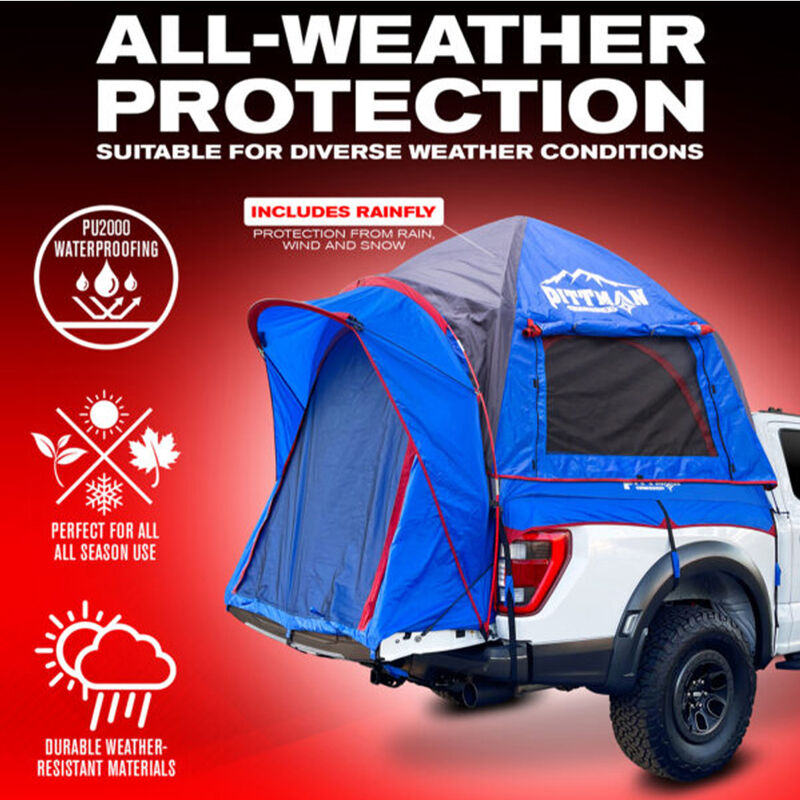 Pittman Outdoors EZ-Up Truck Bed Tent for Full-Size Trucks with 5.5'-5.8' Beds image number 3
