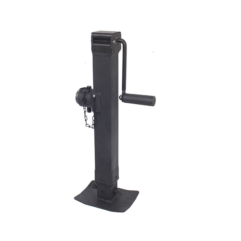 Trailer Valet Blackout 7,000 lbs Side Wind Jack, Welded Pipe Mount - 15 inch travel image number 6