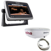 Raymarine a78 MFD With TM CPT-100 Transducer And 18" RD418D Dome Radar