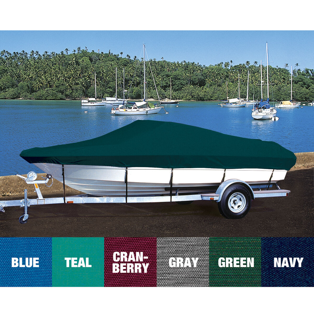 Custom Fit Hot Shot Coated Polyester Boat Cover For DONZI 22 ZX