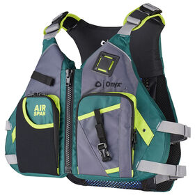 Onyx Air Span Angler PFD Life Jacket, XL/2XL, Green